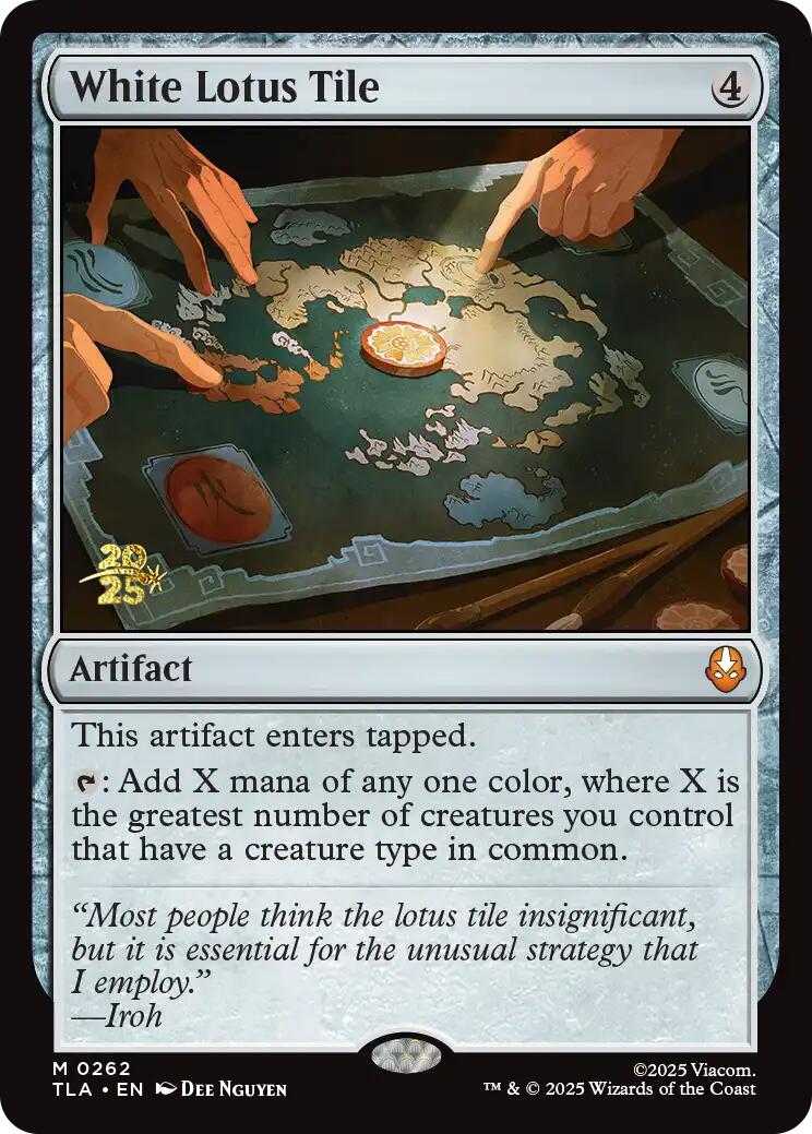 White Lotus Tile [Avatar: The Last Airbender Prerelease Cards] - The Mythic Store | 24h Order Processing