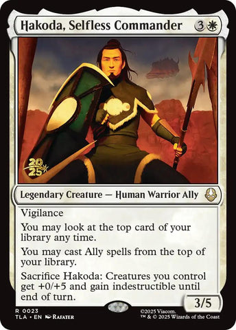 Hakoda, Selfless Commander [Avatar: The Last Airbender Prerelease Cards] - The Mythic Store | 24h Order Processing