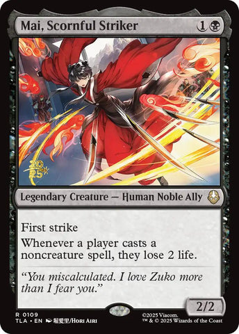 Mai, Scornful Striker [Avatar: The Last Airbender Prerelease Cards] - The Mythic Store | 24h Order Processing