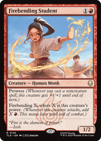 Firebending Student [Avatar: The Last Airbender Prerelease Cards] - The Mythic Store | 24h Order Processing