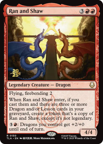 Ran and Shaw [Avatar: The Last Airbender Prerelease Cards] - The Mythic Store | 24h Order Processing