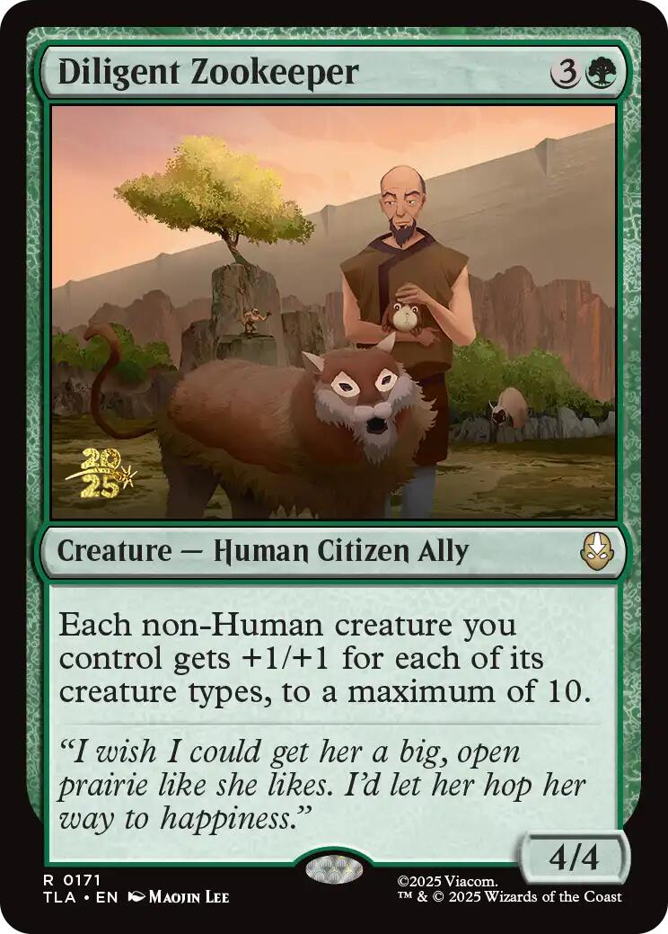 Diligent Zookeeper [Avatar: The Last Airbender Prerelease Cards] - The Mythic Store | 24h Order Processing