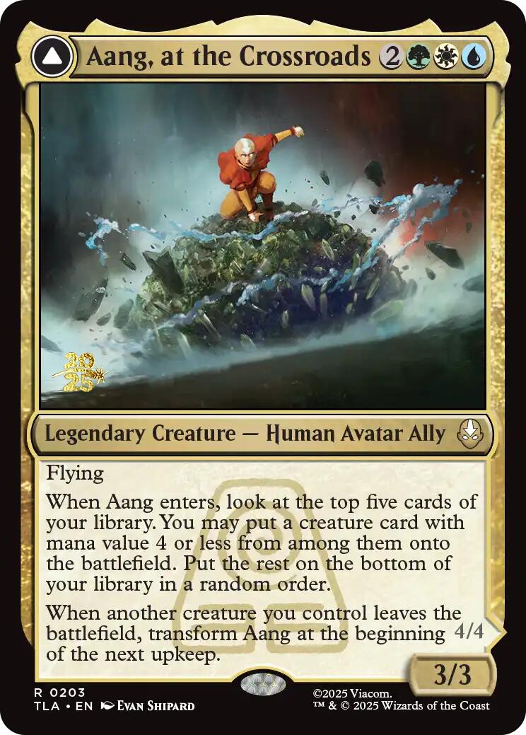 Aang, at the Crossroads [Avatar: The Last Airbender Prerelease Cards] - The Mythic Store | 24h Order Processing