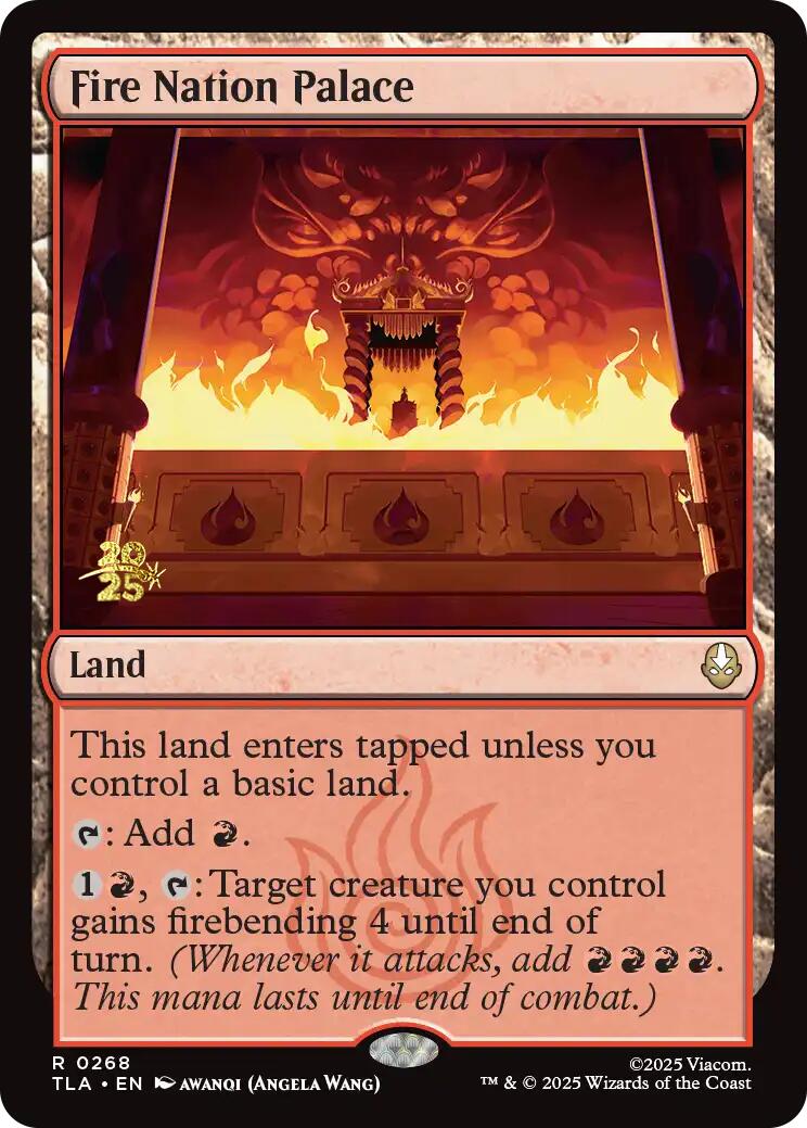 Fire Nation Palace [Avatar: The Last Airbender Prerelease Cards] - The Mythic Store | 24h Order Processing