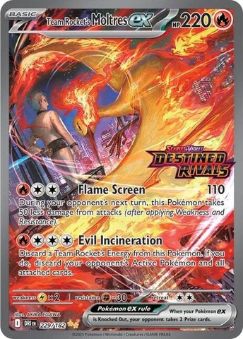 Team Rocket's Moltres ex (229/182) (Destined Rivals Stamp) [Miscellaneous Cards] - The Mythic Store | 24h Order Processing