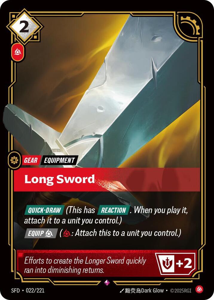 Long Sword (022/221) [Spiritforged] - The Mythic Store | 24h Order Processing