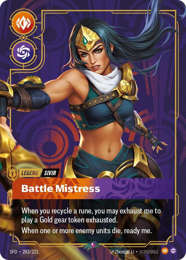 Sivir - Battle Mistress (203/221) [Spiritforged] - The Mythic Store | 24h Order Processing