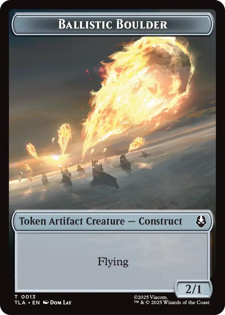 Ballistic Boulder // Soldier (0011) Double-Sided Token [Avatar: The Last Airbender Tokens] - The Mythic Store | 24h Order Processing