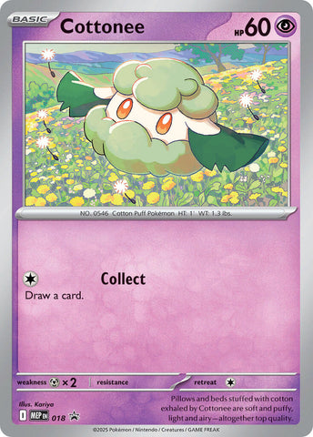 Cottonee (018) (Cosmos Holo) [Mega Evolution Promo] - The Mythic Store | 24h Order Processing