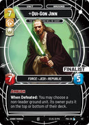 Qui-Gon Jinn - The Negotiations Will Be Short (Finalist) (67) (67) [Sector and Regional Promos: Season 1] - The Mythic Store | 24h Order Processing