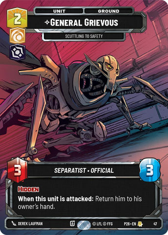 General Grievous - Scuttling to Safety (47) (47) [Sector and Regional Promos: Season 1] - The Mythic Store | 24h Order Processing