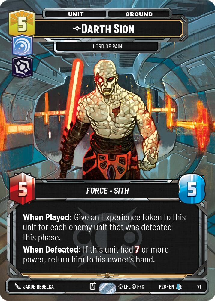 Darth Sion - Lord of Pain (71) (71) [Sector and Regional Promos: Season 1] - The Mythic Store | 24h Order Processing