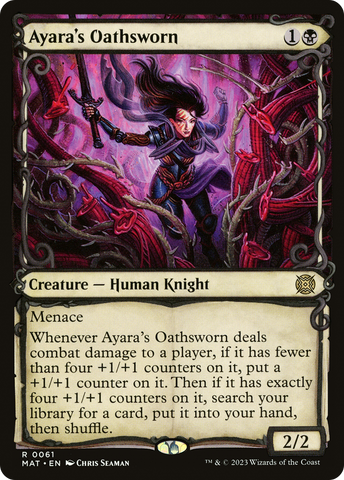 Ayara's Oathsworn (Showcase) [March of the Machine: The Aftermath] - The Mythic Store | 24h Order Processing