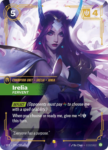 Irelia - Fervent (Overnumbered) (225/221) [Spiritforged] - The Mythic Store | 24h Order Processing