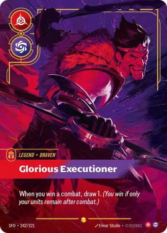 Draven - Glorious Executioner (Overnumbered) (242/221) [Spiritforged] - The Mythic Store | 24h Order Processing