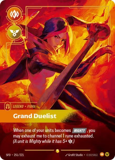 Fiora - Grand Duelist (Overnumbered) (251/221) [Spiritforged] - The Mythic Store | 24h Order Processing