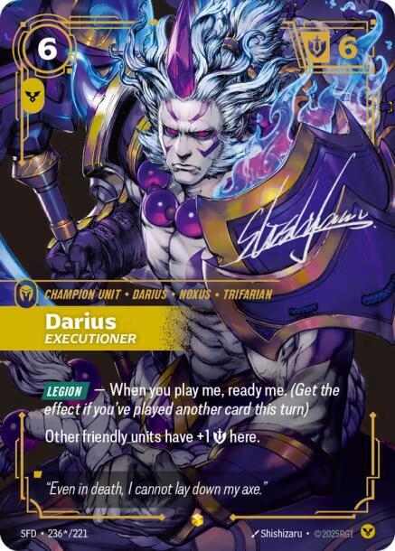 Darius - Executioner (Signature) (236*/221) [Spiritforged] - The Mythic Store | 24h Order Processing