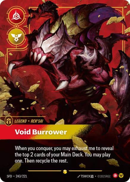 Rek'sai - Void Burrower (Overnumbered) (243/221) [Spiritforged] - The Mythic Store | 24h Order Processing