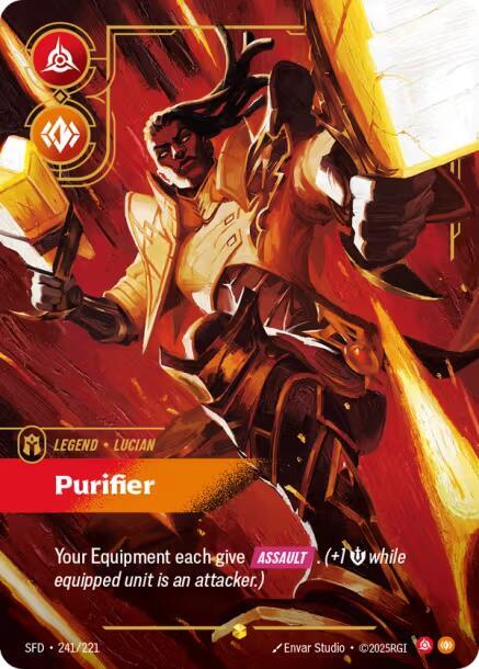 Lucian - Purifier (Overnumbered) (241/221) [Spiritforged] - The Mythic Store | 24h Order Processing