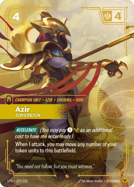 Azir - Sovereign (177/221) [Spiritforged] - The Mythic Store | 24h Order Processing
