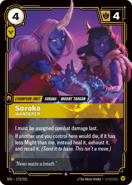 Soraka - Wanderer (173/221) [Spiritforged] - The Mythic Store | 24h Order Processing