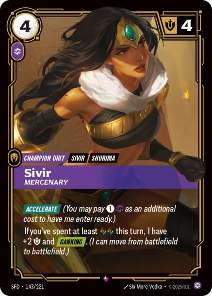 Sivir - Mercenary (143/221) [Spiritforged] - The Mythic Store | 24h Order Processing