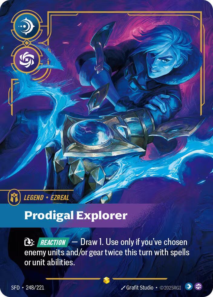 Ezreal - Prodigal Explorer (Overnumbered) (248/221) [Spiritforged] - The Mythic Store | 24h Order Processing