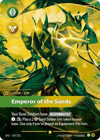 Azir - Emperor of the Sands (Overnumbered) (247/221) [Spiritforged] - The Mythic Store | 24h Order Processing