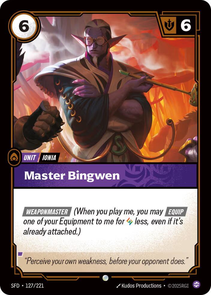 Master Bingwen (127/221) [Spiritforged] - The Mythic Store | 24h Order Processing