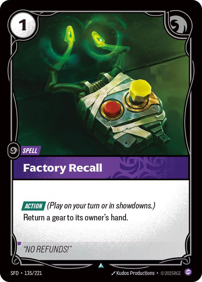 Factory Recall (135/221) [Spiritforged] - The Mythic Store | 24h Order Processing