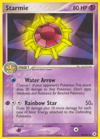 Starmie (49/101) [EX: Hidden Legends] - The Mythic Store | 24h Order Processing