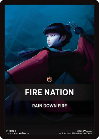 Fire Nation Theme Card [Avatar: The Last Airbender Tokens] - The Mythic Store | 24h Order Processing