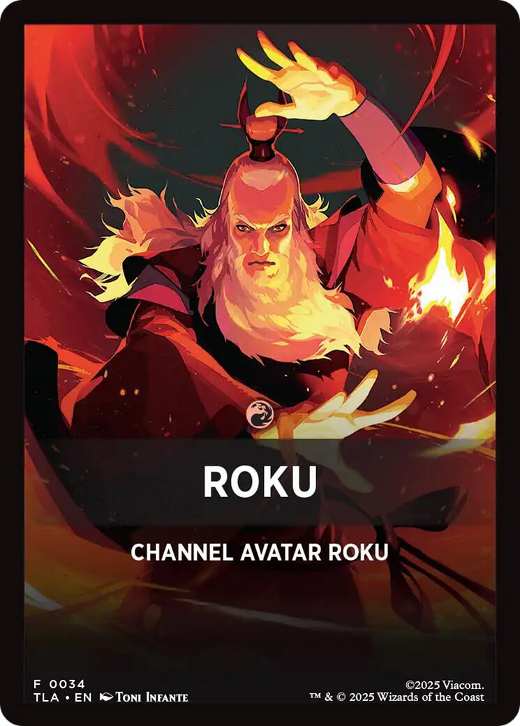 Roku Theme Card [Avatar: The Last Airbender Tokens] - The Mythic Store | 24h Order Processing