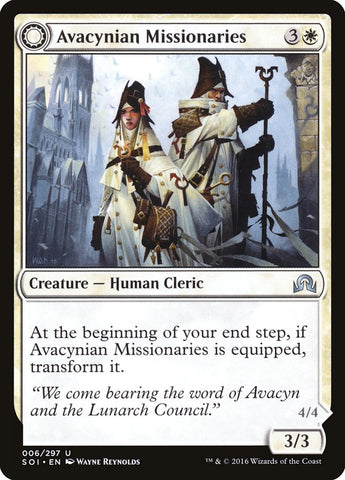 Avacynian Missionaries // Lunarch Inquisitors [Shadows over Innistrad] - The Mythic Store | 24h Order Processing