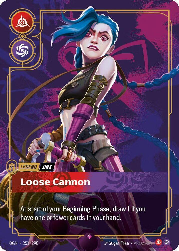 Jinx - Loose Cannon (Metal) (251/298) [Riftbound Organized Play Promotional Cards] - The Mythic Store | 24h Order Processing