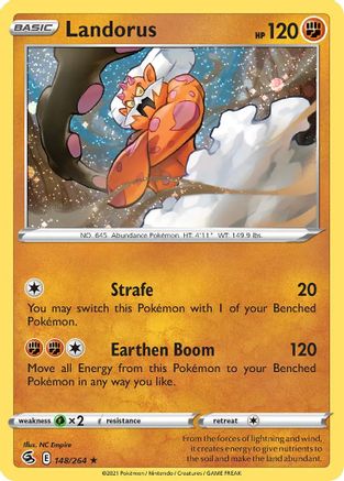 Landorus (148/264) (Cosmos Holo) [Sword & Shield: Fusion Strike] - The Mythic Store | 24h Order Processing