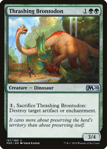 Thrashing Brontodon [Core Set 2020] - The Mythic Store | 24h Order Processing
