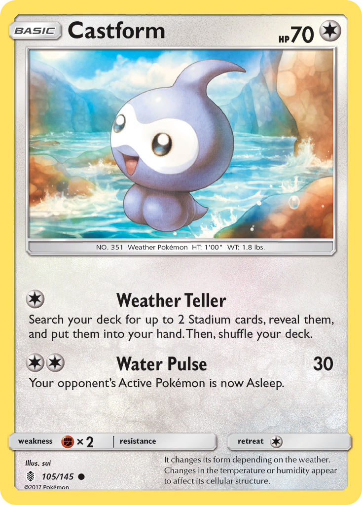 Castform (105/145) [Sun & Moon: Guardians Rising] - The Mythic Store | 24h Order Processing