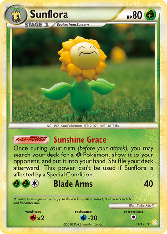 Sunflora (31/123) [HeartGold & SoulSilver: Base Set] - The Mythic Store | 24h Order Processing