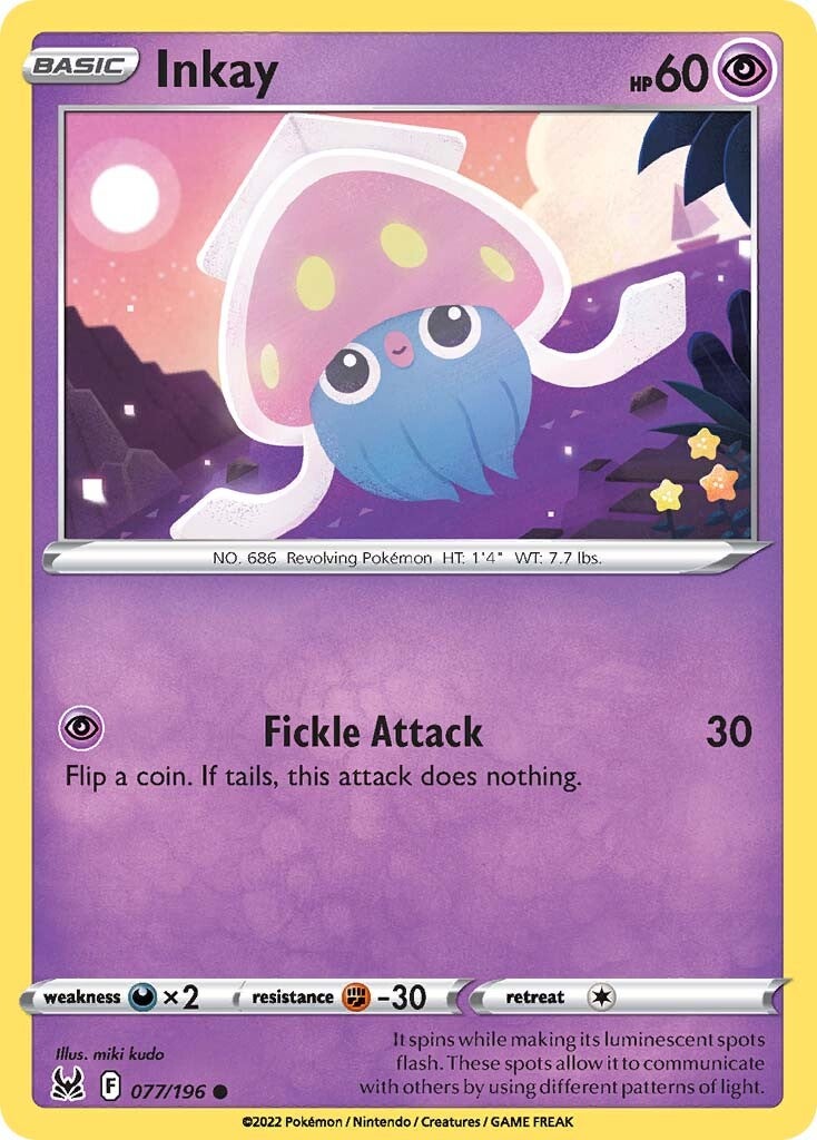 Inkay (077/196) [Sword & Shield: Lost Origin] - The Mythic Store | 24h Order Processing