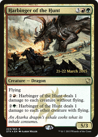 Harbinger of the Hunt [Dragons of Tarkir Prerelease Promos] - The Mythic Store | 24h Order Processing