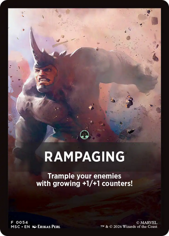 Rampaging Theme Card [Marvel Super Heroes Commander] - The Mythic Store | 24h Order Processing