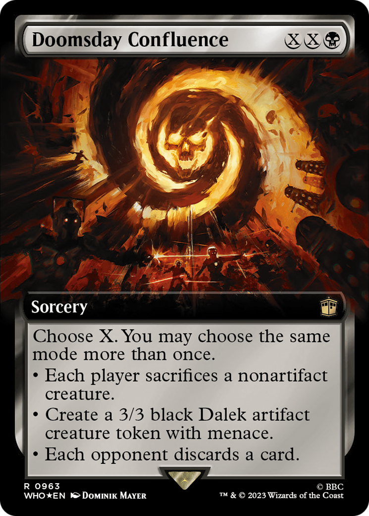 Doomsday Confluence (Extended Art) (Surge Foil) [Doctor Who] - The Mythic Store | 24h Order Processing