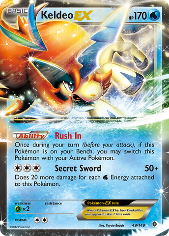 Keldeo EX (49/149) [Black & White: Boundaries Crossed] - The Mythic Store | 24h Order Processing