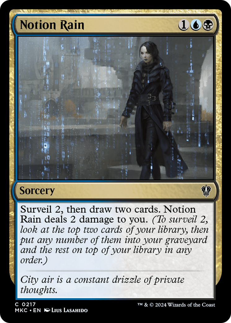Notion Rain [Murders at Karlov Manor Commander] - The Mythic Store | 24h Order Processing