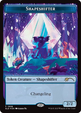 Shapeshifter Token (1908) (Double Rainbow Foil) [Secret Lair Drop Series] - The Mythic Store | 24h Order Processing