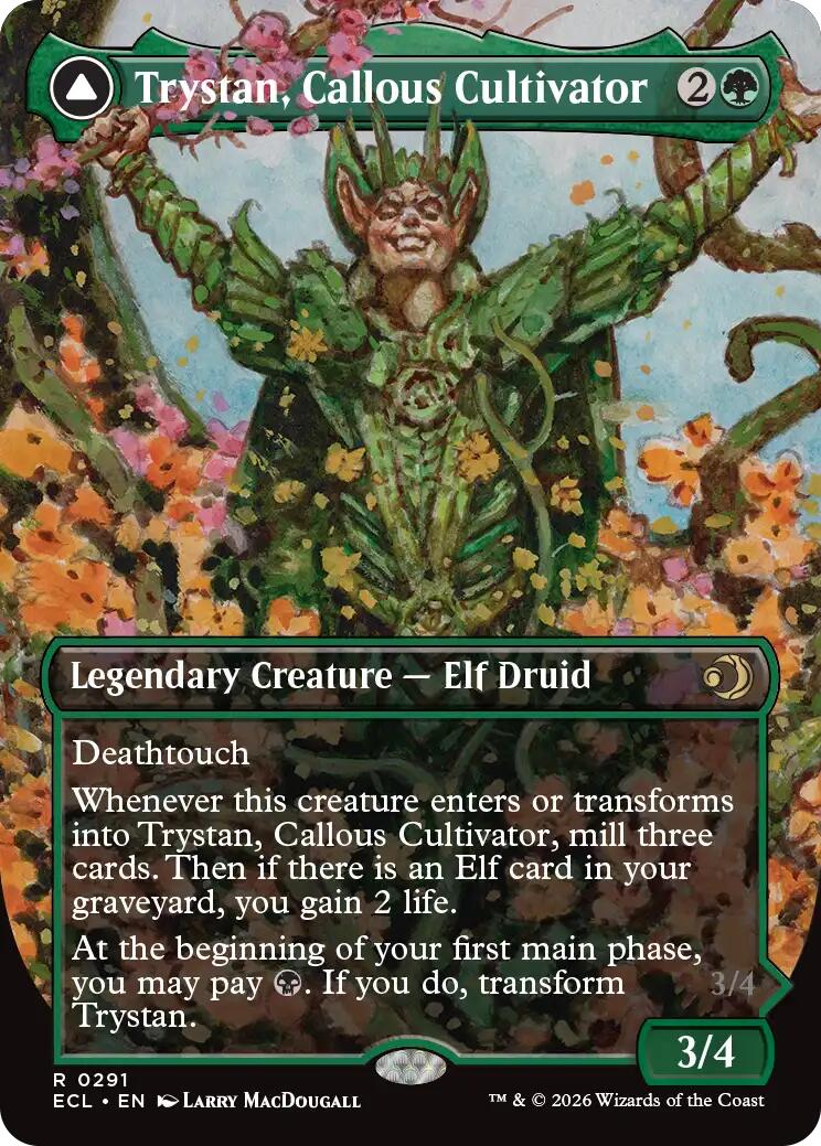 Trystan, Callous Cultivator (Borderless) [Lorwyn Eclipsed] - The Mythic Store | 24h Order Processing