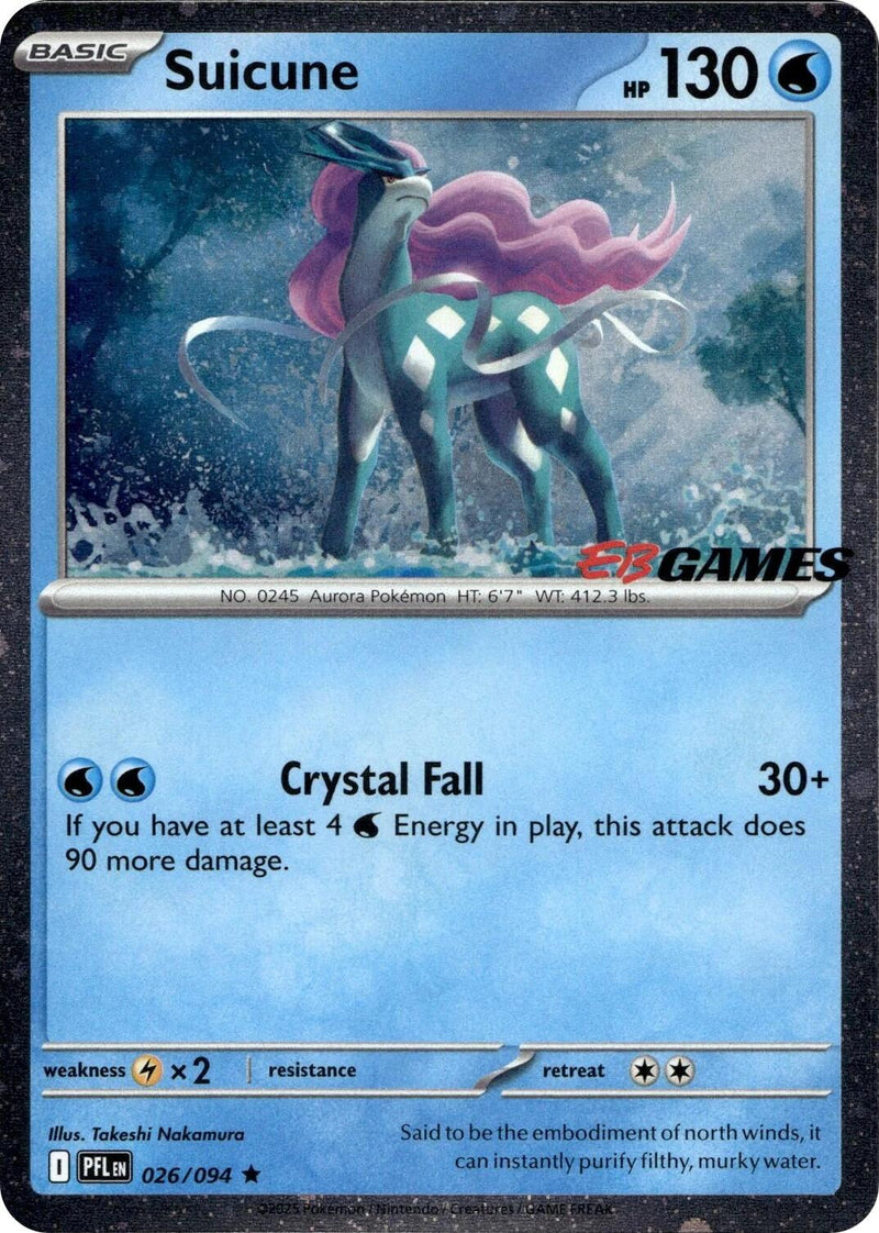 Suicune (026/094) (EB Games Exclusive) [Miscellaneous Cards] - The Mythic Store | 24h Order Processing