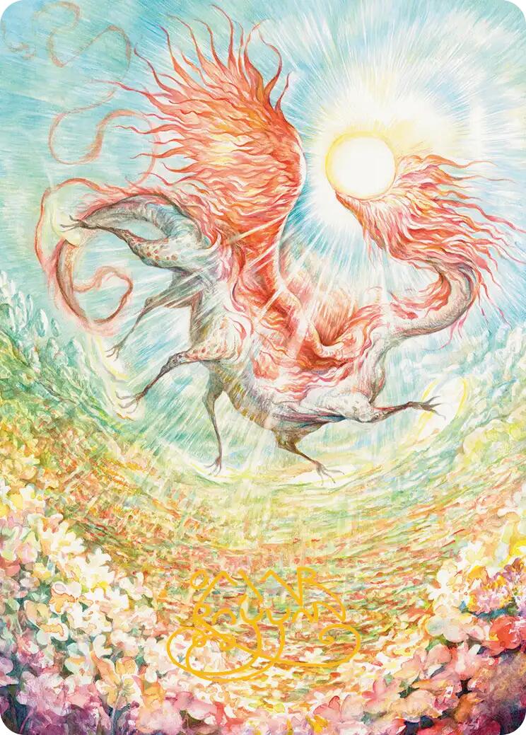 Eirdu, Carrier of Dawn Art Card (Gold-Stamped Signature) [Lorwyn Eclipsed Art Series] - The Mythic Store | 24h Order Processing