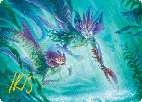 Silvergill Mentor Art Card (Gold-Stamped Signature) [Lorwyn Eclipsed Art Series] - The Mythic Store | 24h Order Processing